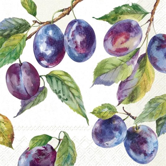 Servietter Home grown plums lunsj