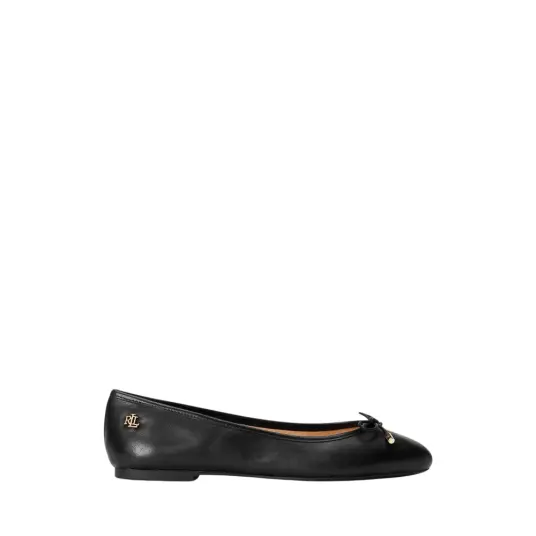 Lauren Ralph Lauren Jayna Leather Flat - Black - 42