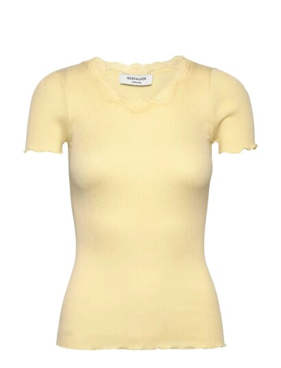 Rosemunde Rwbeatha Silk Ss Lace T Shirt Yellow XL