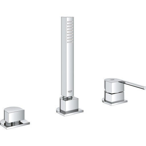 GROHE PLUS 3-HULLS KAR- OG DUSJBATTERI KROM