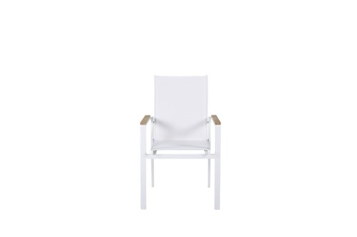 Venture Design Texas Stol - Hvid Med Teak Hagestoler
