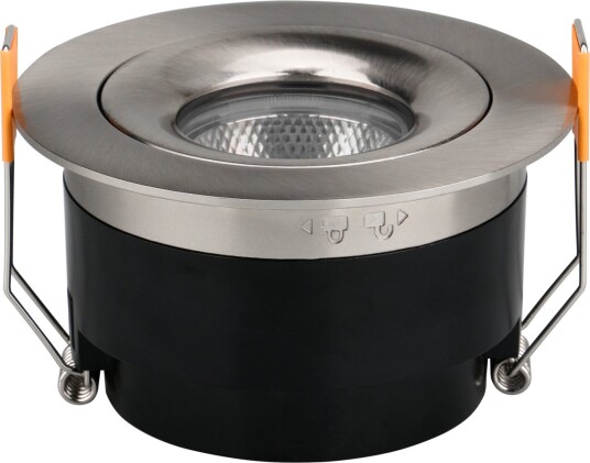 NP Optimal IsoSafe LED Downlight WarmDim 10W Børstet stål