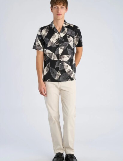 Lindbergh Cotton / Lyocell Blend Aop Shirt S/ Multi/patterned M