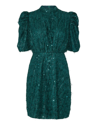 YAS Yasilza 2/4 Sequin DresShow Green 38 YAS Yasilza 2/4 Sequin DresShow Green 38