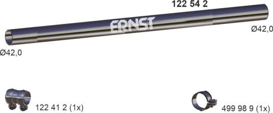 Eksosrør ERNST 122542