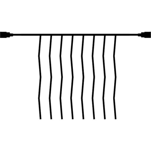 Sirius Top Line lysgardin utendørs 100 varmhvite lys 1,1x1 meter forlenger Sirius Top Line lysgardin utendørs 100 varmhvite lys 1,1x1 meter forlenger