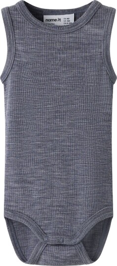 Name It Body u/e NbnWax Folkstone Grå Name It 62 Body uten ermer