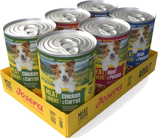 Josera Meat Lovers Menu Multipack Våtfôr Til Hund 6 X 400 G