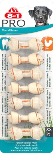 8In1 Delights Dental Tyggebein XS 4x7 stk