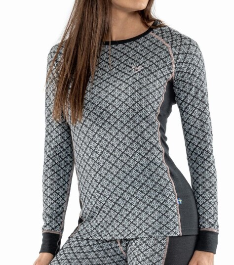 Termo - Undertrøye Seaqual Jacquard Round Neck - Grå Termo - Undertrøye Seaqual Jacquard Round Neck - Grå