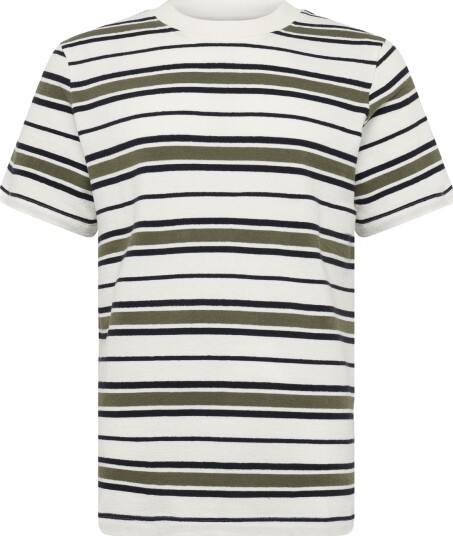 Casual Friday Cffrankie Structured Striped Tee Cream M
