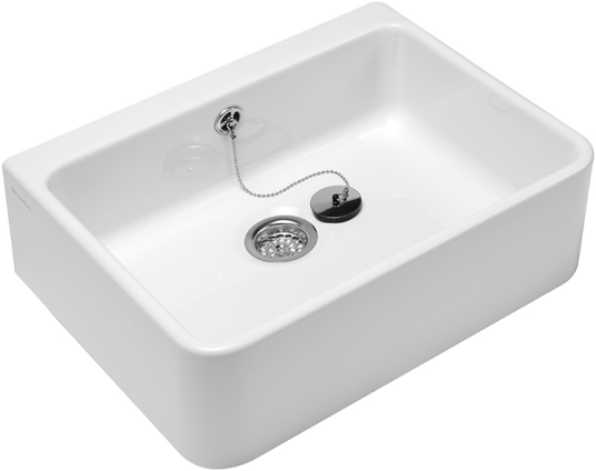 V&B O.novo Servant/Vaskekum 595x500 mm, med overløp, m/Ceramic Plus