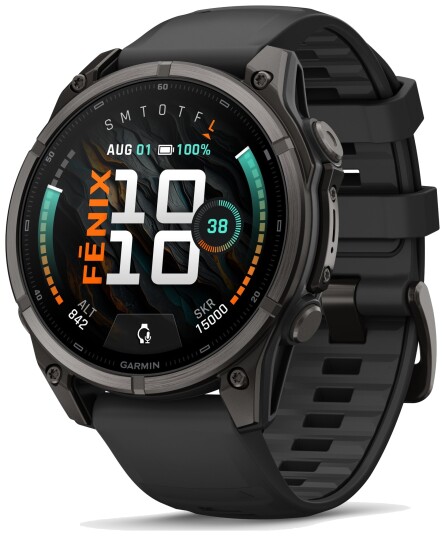 Garmin Fenix 9 47mm DLC Smartwatch Carbon gray DLC titanium with black Garmin Fenix 9 47mm DLC Smartwatch Carbon gray DLC titanium with black