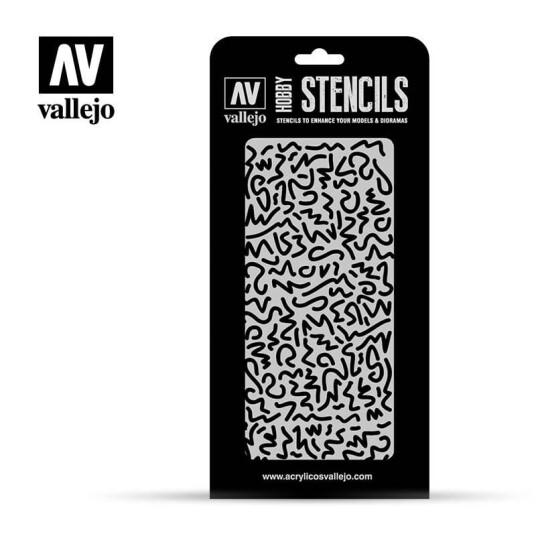 Vallejo Stencils Luftwaffe WWII Shingles Camo 1/32