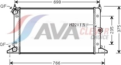 Radiator AVA Clever Choice VNA2188