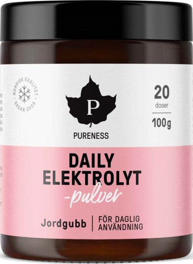 Pureness Daily Elektrolytpulver Jordgubb 100 g Pureness Daily Elektrolytpulver Jordgubb 100 g