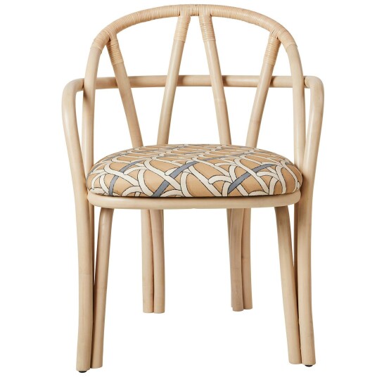 Gubi Bistra Spisestol Med Armlener Naturlig / Reales Pattern 002