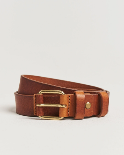 Nudie Jeans Dwayne Leather Belt Toffee Brown