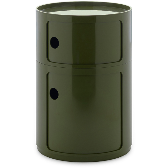 Kartell Componibili New Big Oppbevaring Med 2 Rom Grønn