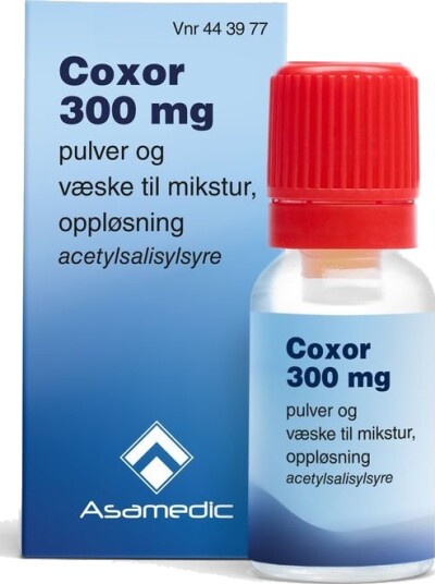 Coxor 300 mg pulver og væske til mikstur 1 dose Coxor 300 mg pulver og væske til mikstur 1 dose