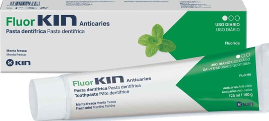 FluorKIN Anticaries Fresh Mint Tannkrem 125 ml.