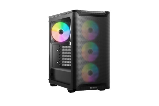 be quiet! Pure Base 501 LX Midi Tower Kabinett med Herdet Glass - Sort