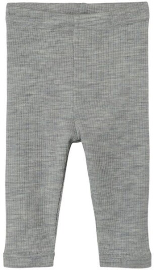 Lil' Atelier NBMFABLE leggings i ull til baby grey melange Lil' Atelier NBMFABLE leggings i ull til baby grey melange