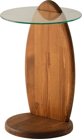 Guinn Sidebord 35 cm - Brun/Transparent