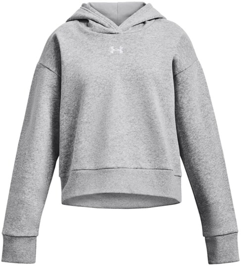 Under Armour Hettegenser Beskåret Rival Pitch Grey Under Armour 18 20 år Hettegenser Grå