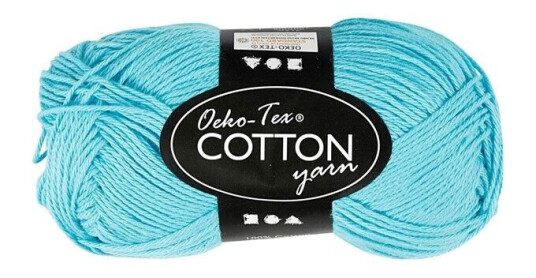Creativ Company Cotton yarn Turqoise 50gr 170m Creativ Company Cotton yarn Turqoise 50gr 170m