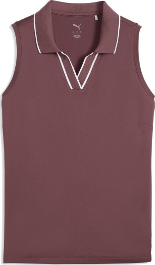 Puma W Cloudspun Ess Sleeveless Golf pologenser dame Rich-Cocoa XX-Large