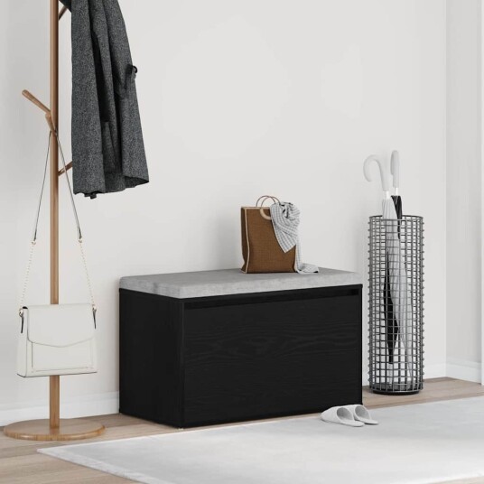 Hagebenk Svart Eik 80x40x45 cm Laget av tre