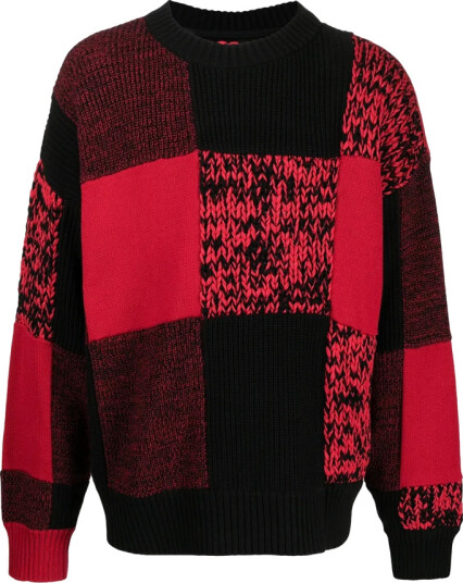 Sacai Herre Strikkevarer Rød M, Sacai Herre Strikkevarer Rød M,