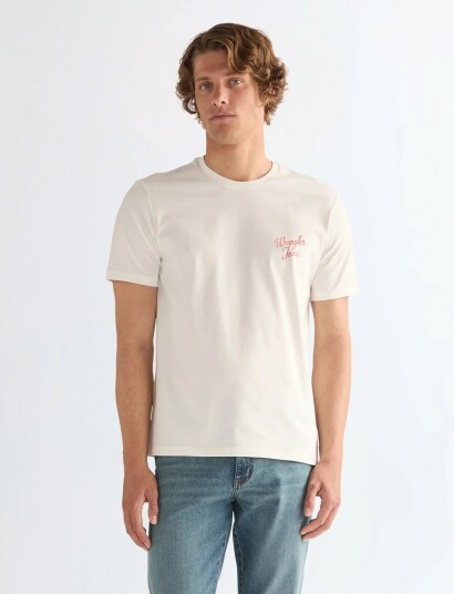 Wrangler Logo Tee Cream XL x 00 Wrangler Logo Tee Cream XL x 00