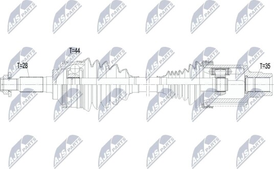 Drivaksel NTY NPW-FR-226