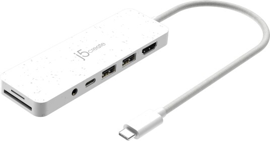 J5create USB-C 3.2 Dokkingstasjon med HDMI - Hvit J5create USB-C 3.2 Dokkingstasjon med HDMI - Hvit