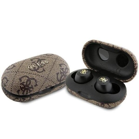 Guess Gutwsp4egw Tws Bluetooth Earphones + Enc Dock Brown/Brown 4G Metal Guess Gutwsp4egw Tws Bluetooth Earphones + Enc Dock Brown/Brown 4G Metal