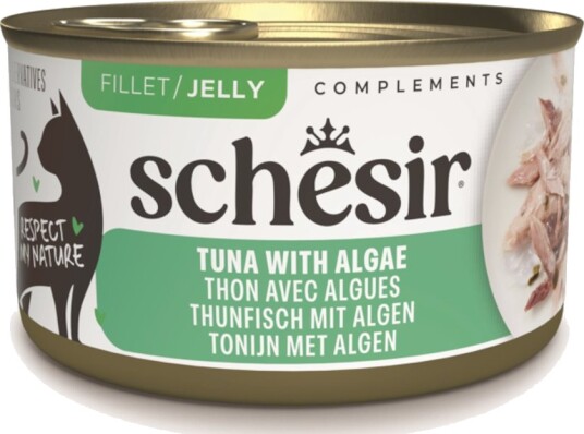Schesir Våtfôr Complements I Gelé Tunfisk Med Tang Og Tare 6 X 70 G