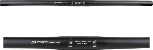 FORCE BASIC H4.1 styre til MTB flat 25,4/600 mm aluminium matt sort FORCE BASIC H4.1 styre til MTB flat 25,4/600 mm aluminium matt sort