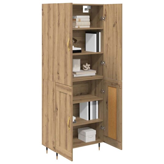 Høyskap Artisan Eik 69,5 x 34 x 180 cm Konstruert tre