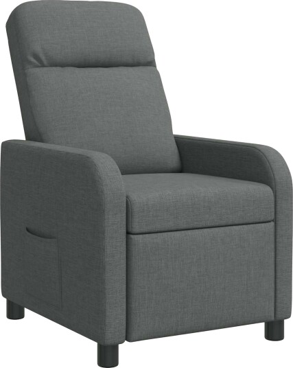 vidaXL Recliner Mørkegrå Stoff