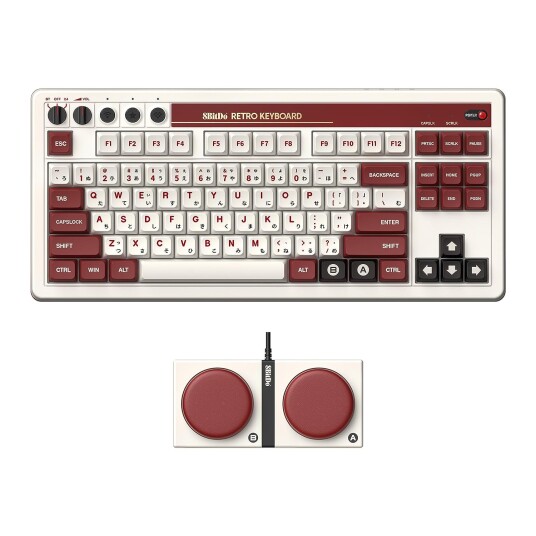 8BitDo Fami Edition Mekanisk Tastatur Trådløs Brun TKL for Gaming 8BitDo Fami Edition Mekanisk Tastatur Trådløs Brun TKL for Gaming