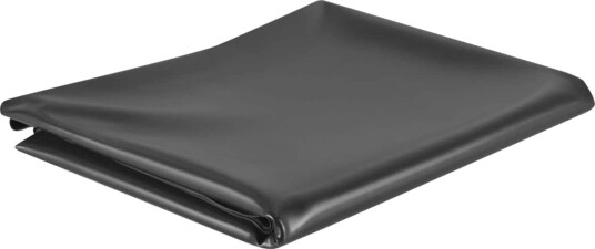 vidaXL Damfolie 4 x 10 m PVC 0,5 mm Svart