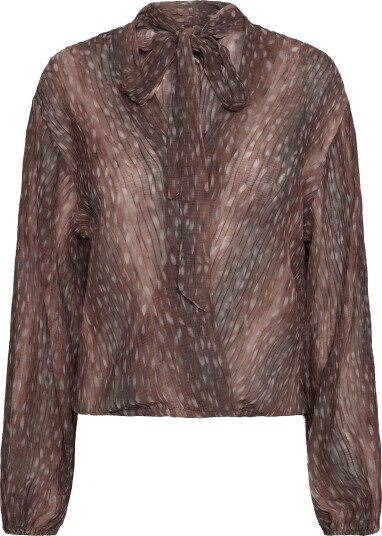 Gina Tricot Scarf Blouse BAMBI AOP L