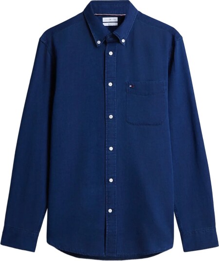 Tommy Hilfiger Chambray Rf Shirt Navy M