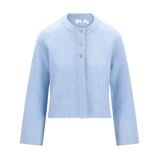 Urban Pioneers Santina Cardigan Blå S - Myk og Feminin Strikk