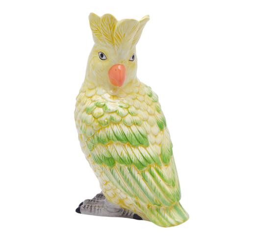 Papegøye vase 22 cm gul