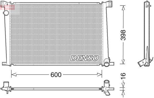 Radiator DENSO DRM05007 Radiator DENSO DRM05007