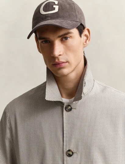 GANT G Badge Cap Grey ONE SIZE GANT G Badge Cap Grey ONE SIZE