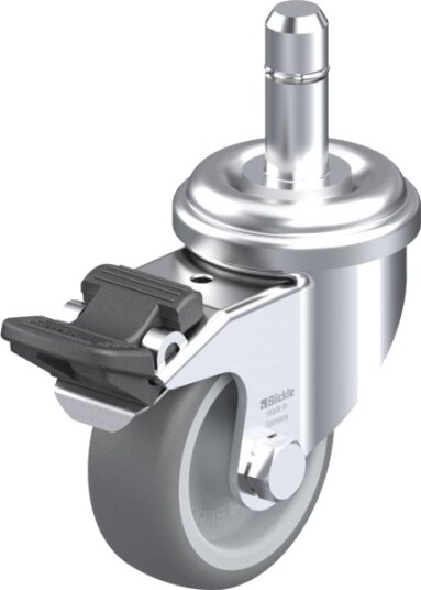 Blickle 630723 Lra-Tpa 50G-Fi-Es Styrehjul Med Bremse - 50 Mm - 50 Kg
